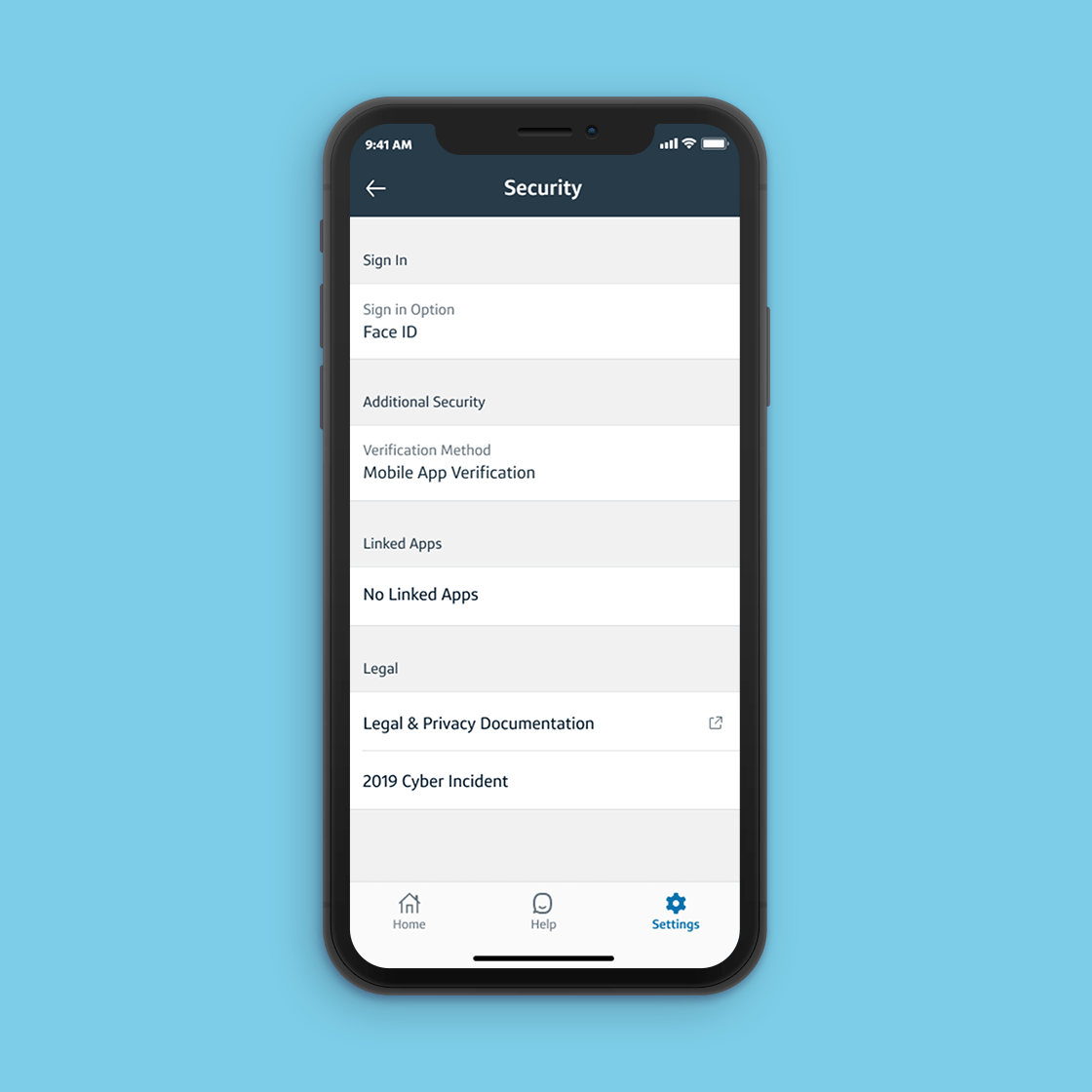 Security verification on your mobile phone