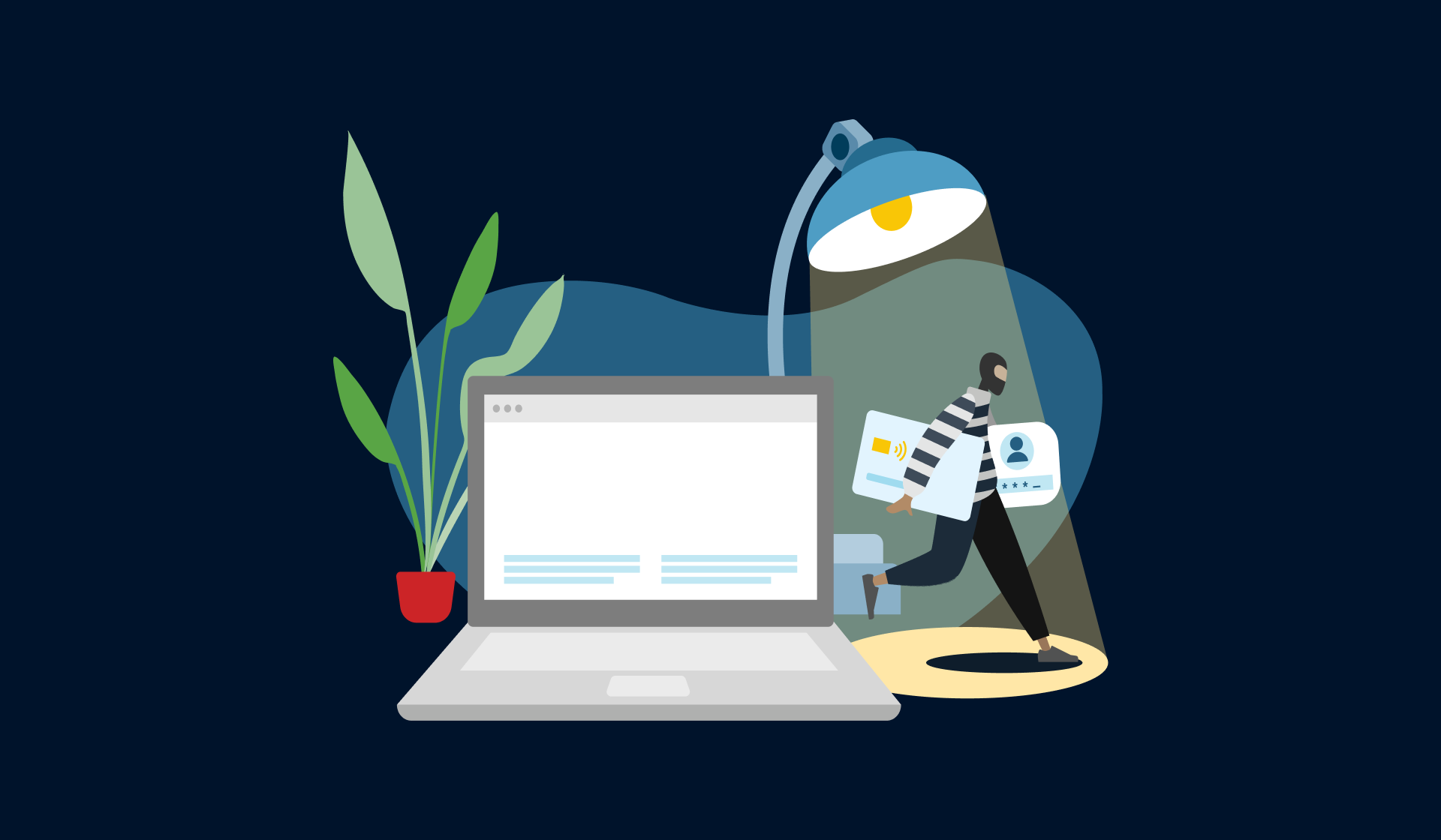 Thief-running-with-ID-illustration
